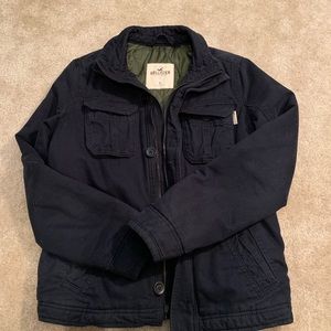 Hollister Navy Barn Jacket